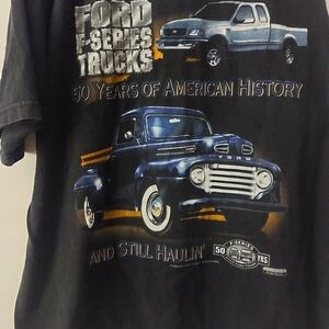 Vintage Ford Truck Black Tee XL